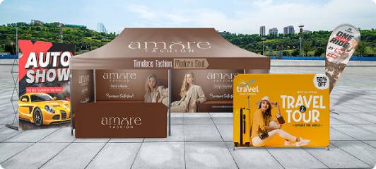 Tradeshow display and event branding products