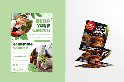Flyer printing for gardening services