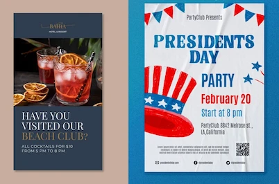 Use postcards for your advertising.